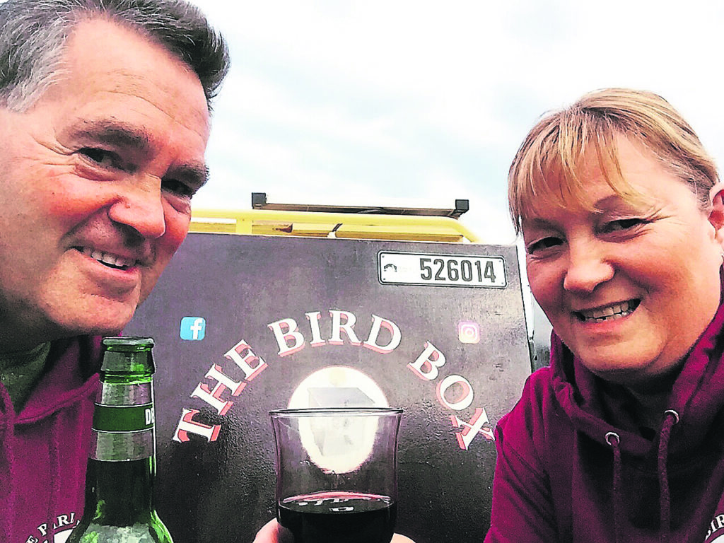 Teamwork: Colin and Andrea Wood who set up their floating business The Bird Box and Jenny Wren. PHOTOS: COLIN AND ANDREA WOOD