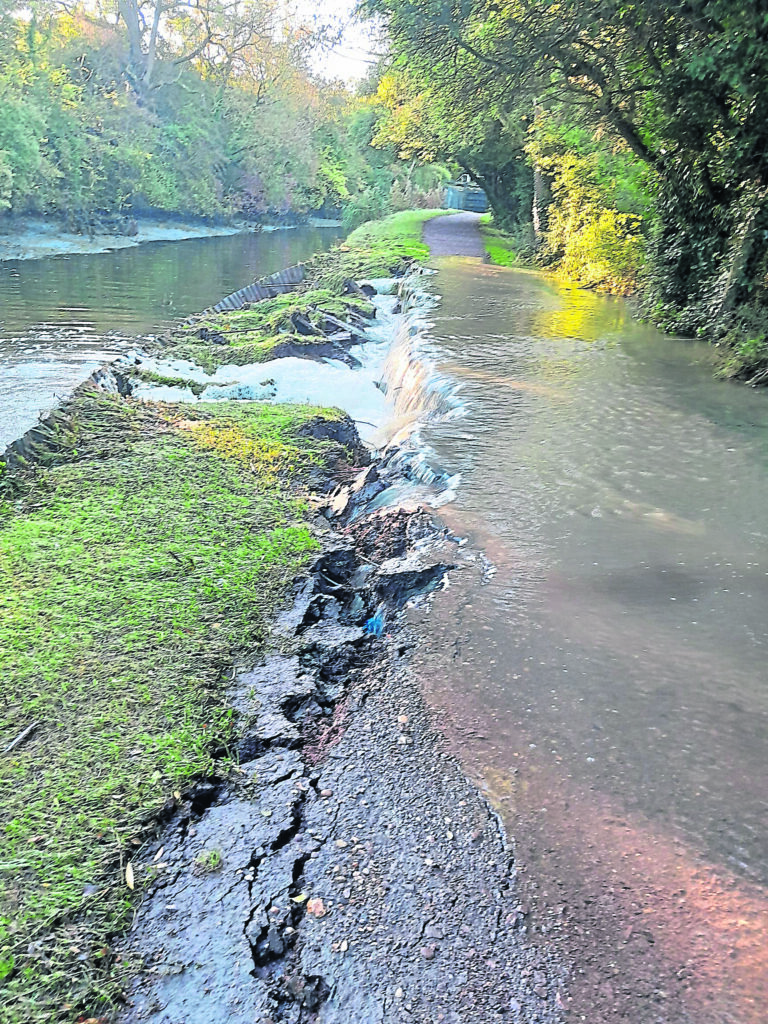 The bank following repairs carried out by the Canal & River Trust. PHOTO: CRT