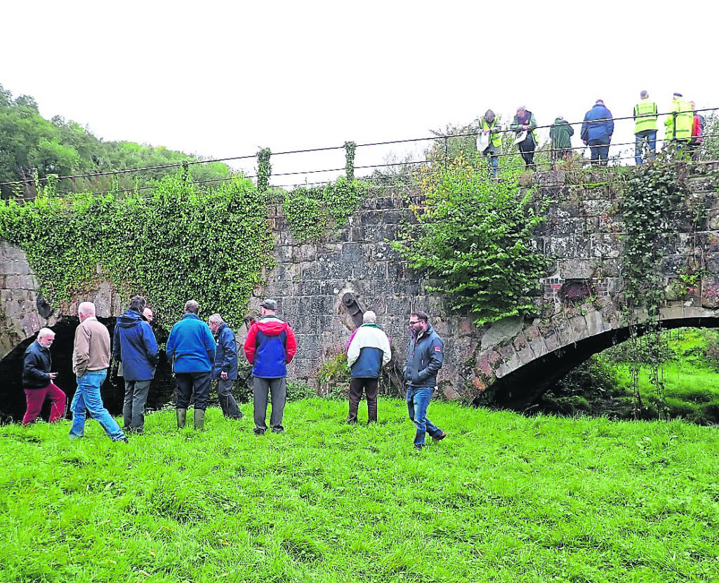 The group saw the unrestored Williams Bridge 96, which is included in future plans. PHOTO: SUPPLIED