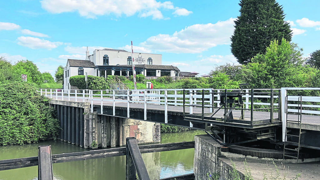 Sellars Swing Bridge is back in action following repairs carried out by the Canal & River Trust. PHOTO: CRT