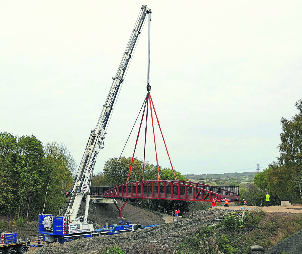 A new bridge has relinked the Trans Pennine Trail after three decades. PHOTO: SUPPLIED