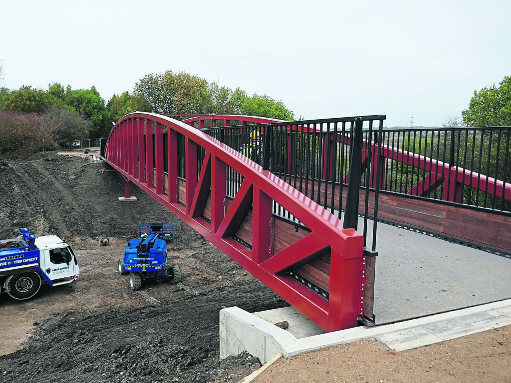 The structure has been installed as part of £6 million Chesterfield Canal restoration works. PHOTO: SUPPLIED