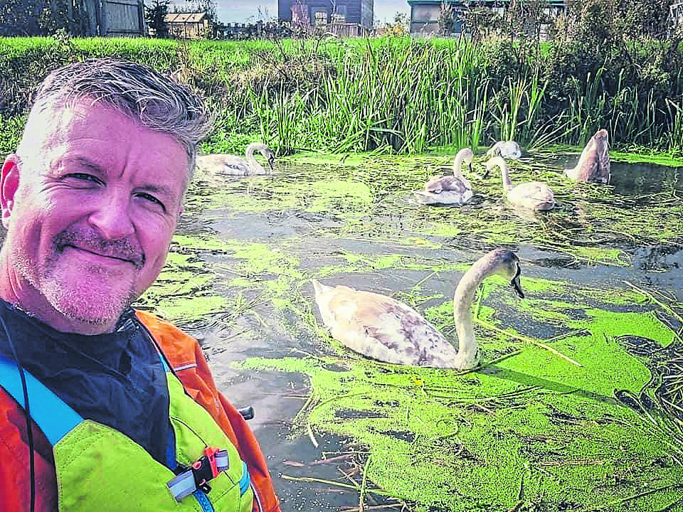 Jim Elliott, otherwise known as the Canoe River Cleaner. Jim’s work means he gets up close to nature and wildlife.