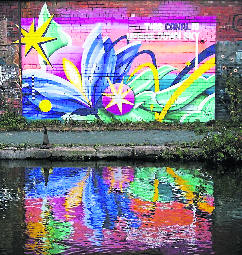 Artwork by Grace Visions on the Sheffield & Tinsley Canal. PHOTO: CRT