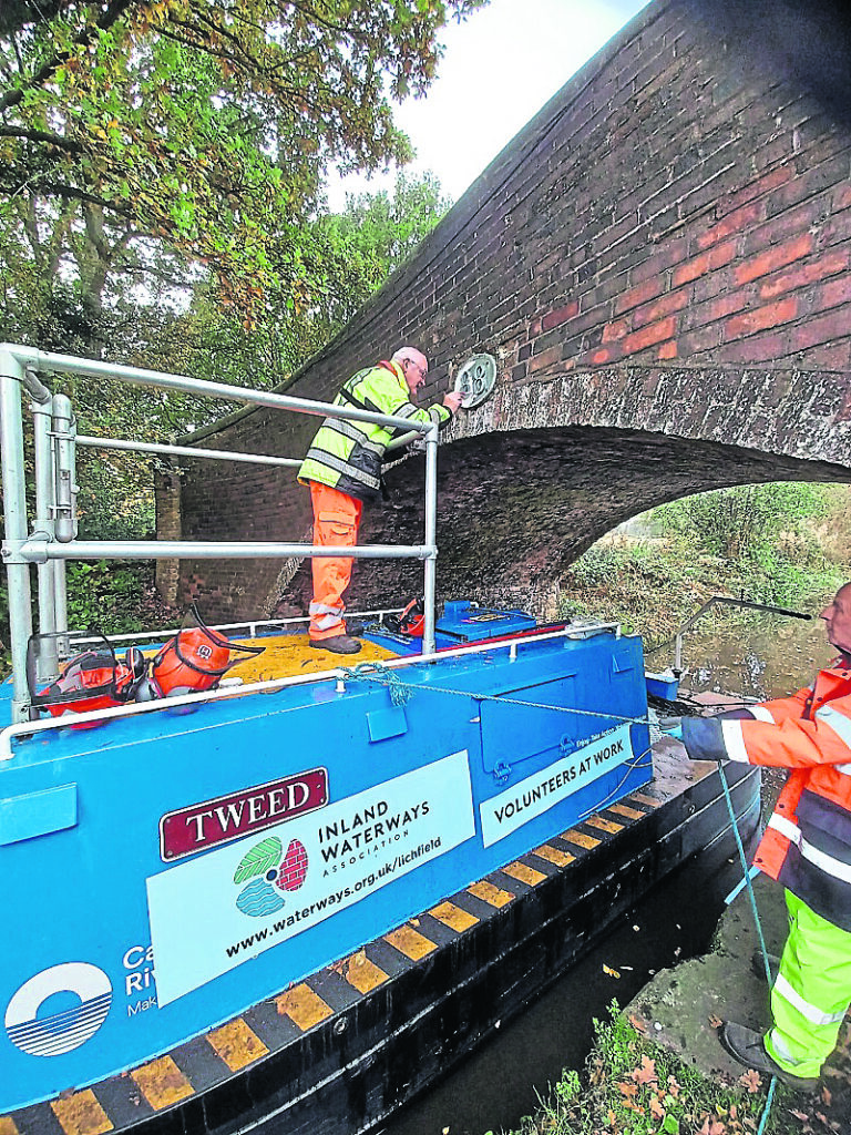 A Lichfield Branch volunteer hard at work. PHOTO: SUPPLIED