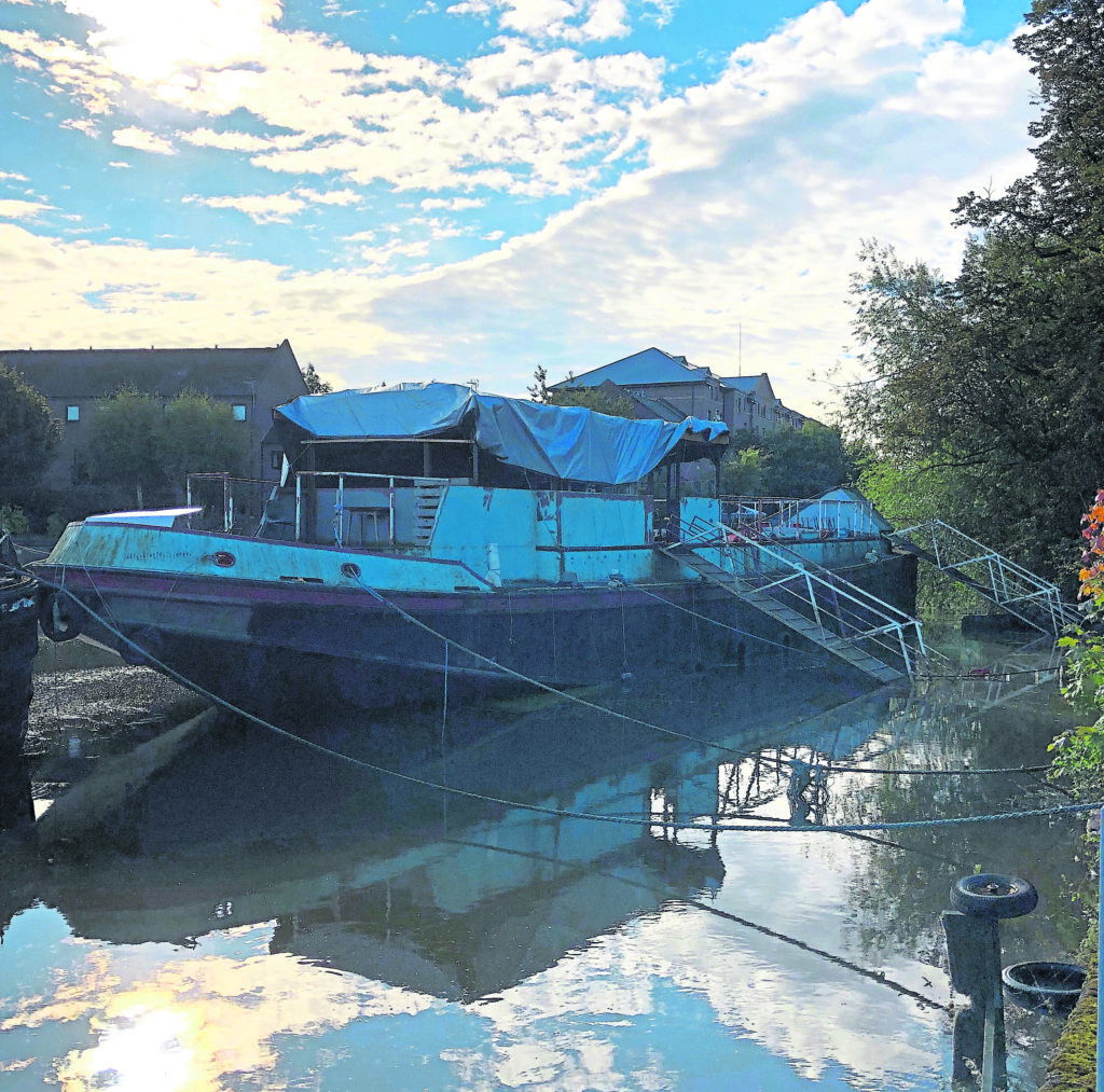 The Selby Tony arts barge moored in the Foss Basin in York. PHOTO: SALLY CLIFFORD