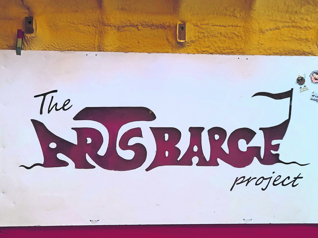 The arts barge is a creative place for the community. 