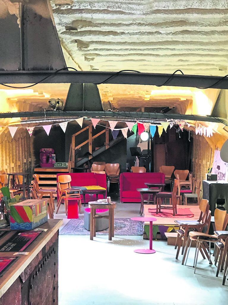The arts barge is a creative place for the community. 