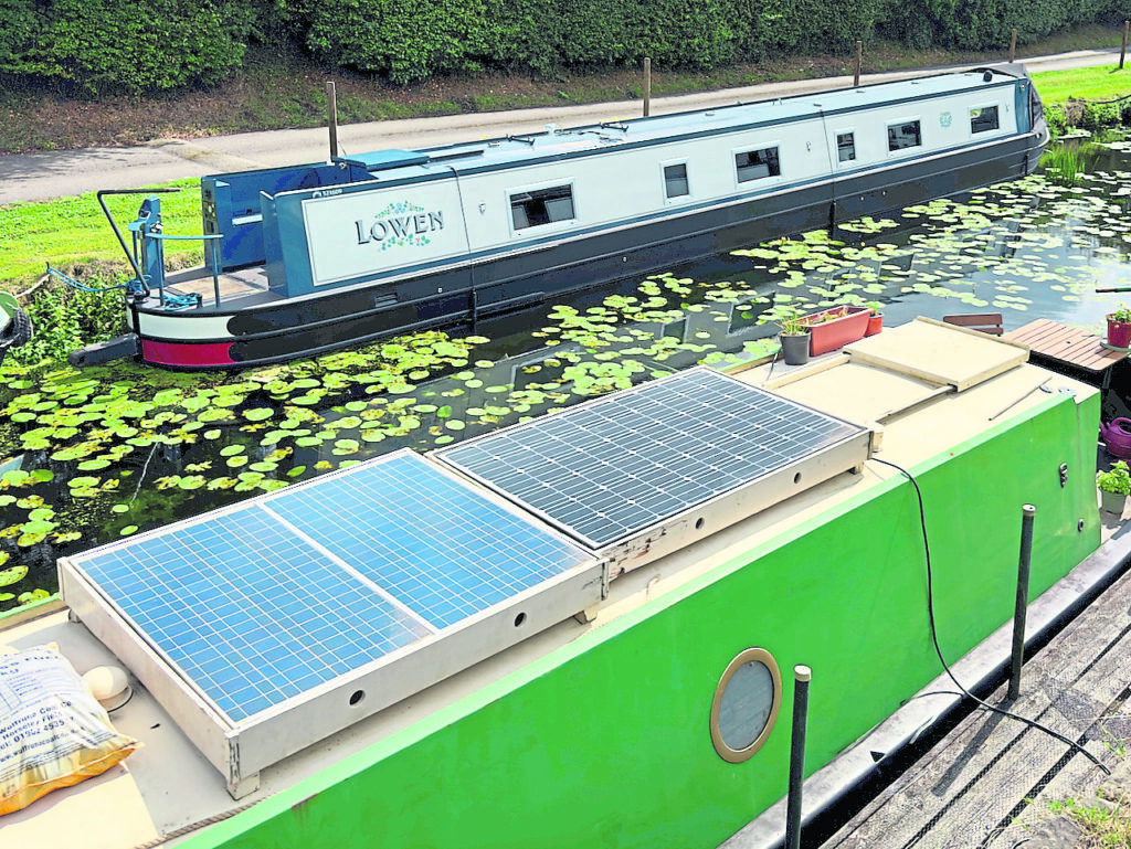 A sizeable solar installation making the most of some good weather.

