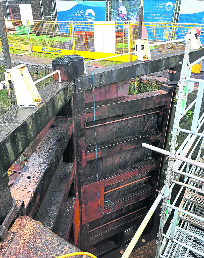 Caen Hill Lock Flight Lock 40 winter works.  PHOTO: SUPPLIED
