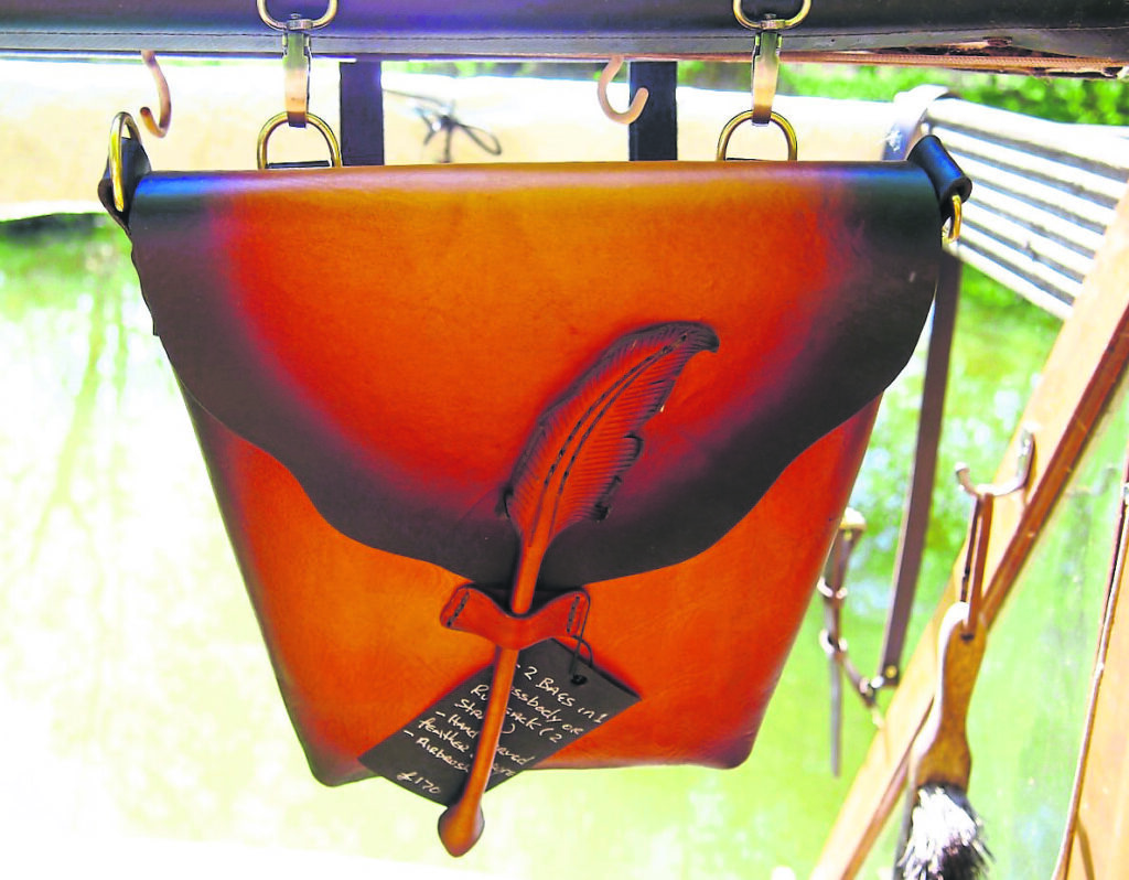 One of the beautifully hand-crafted items that Paul makes and offers for sale.
