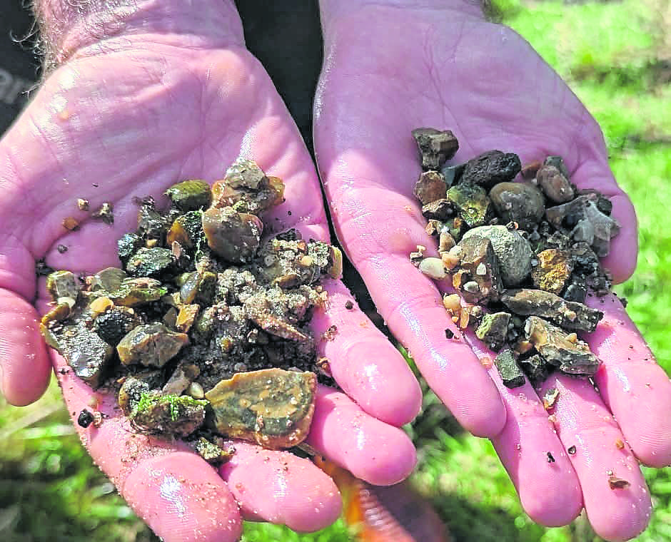 A close-up view of the gravel. PHOTO: Roding Beam and Ingrebourne Catchment Partnership