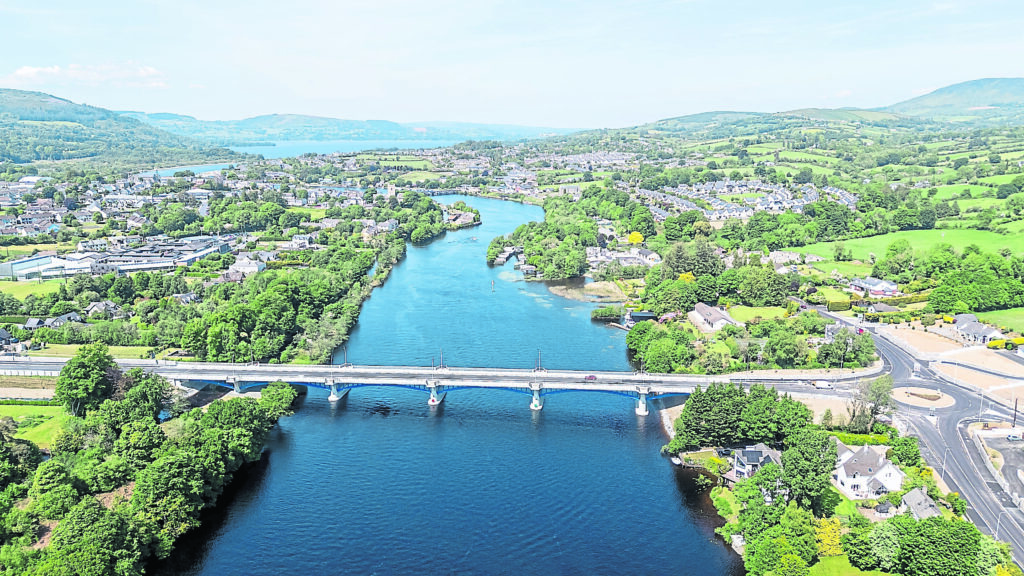 Aerial view of the Brian Boru Bridge. PHOTO: PAUL COREY