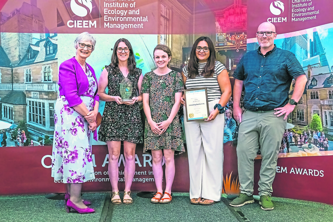 BIODIVERSITY AWARD: Testament to hard work of charity and partners