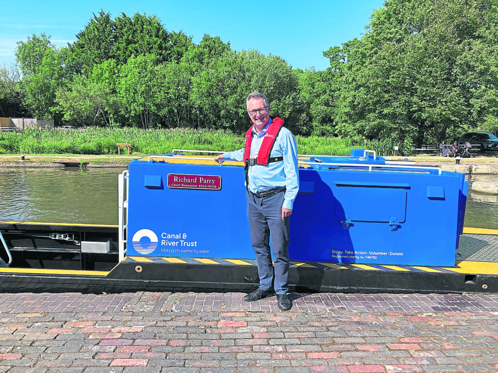 BOAT NAMING HONOUR for outgoing boss