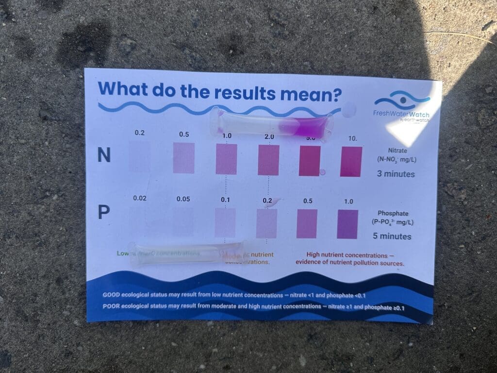 The results of Towpath Talk’s river health test showed that the waterbody had a poor ecological status.