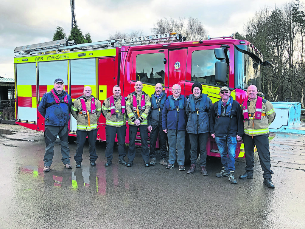 Safe Anchor Trust volunteers practice the rescue operation in the lock.