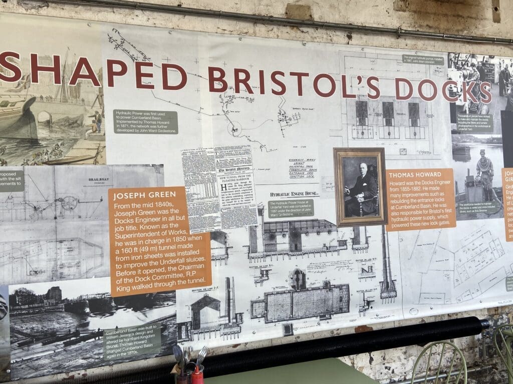 Find out more about the people who shaped Bristol’s docks from this wall display in the visitor centre. 
