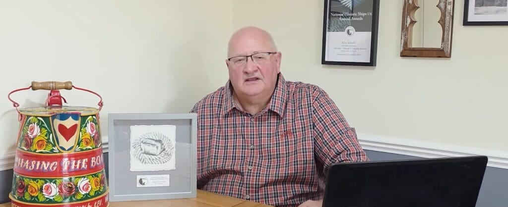 Kev receiving his award. PHOTO: NHS-UK/YOUTUBE