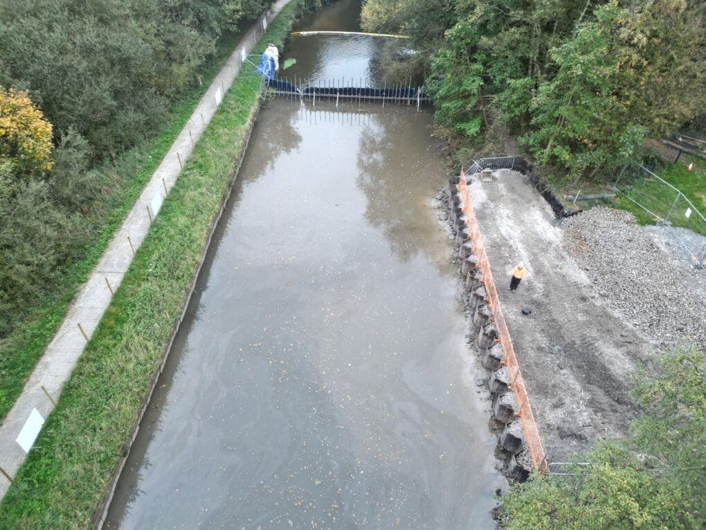 WIGAN CANAL reopens to boats after water main burst