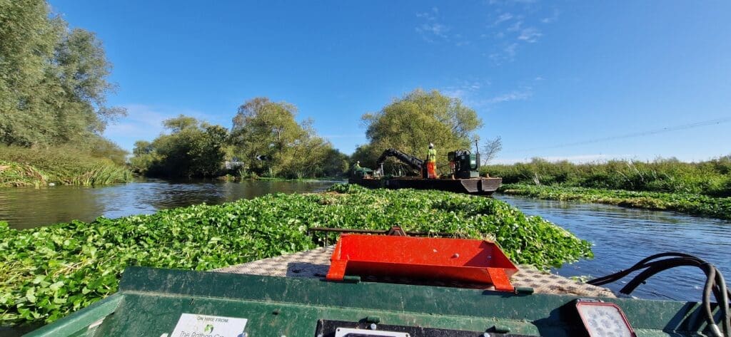Weed removal is an essential part of waterways management and maintenance.  

ALL PHOTOS: THE ROTHEN GROUP 

 
