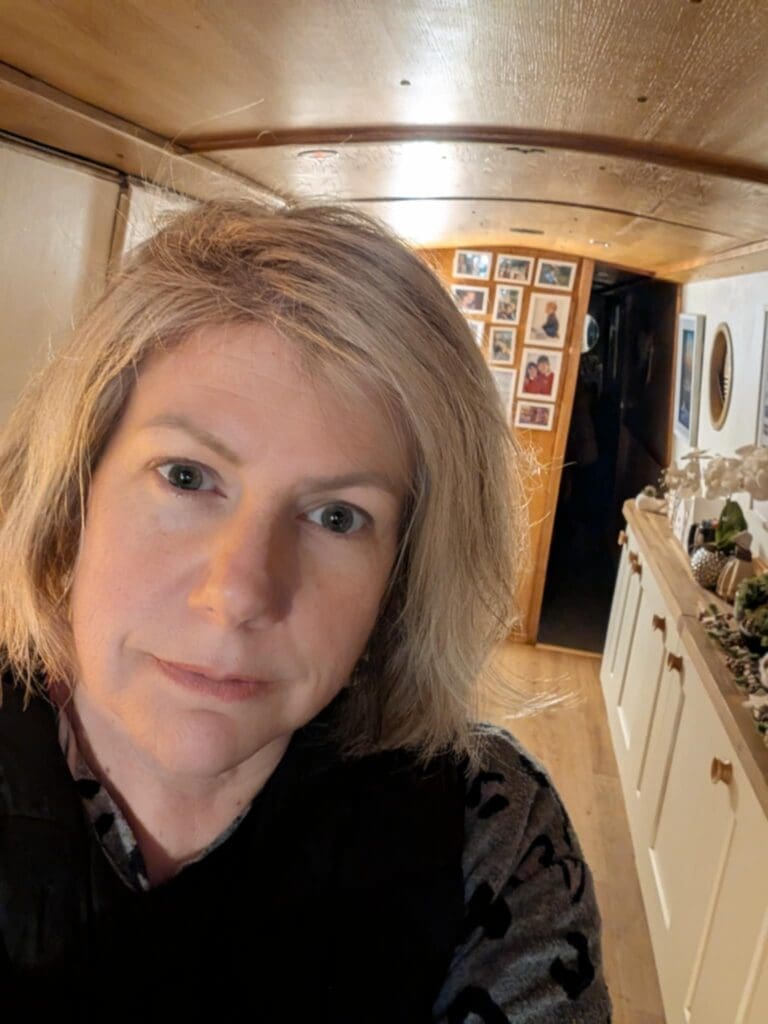 Zoe’s narrowboat, Blue Belle.