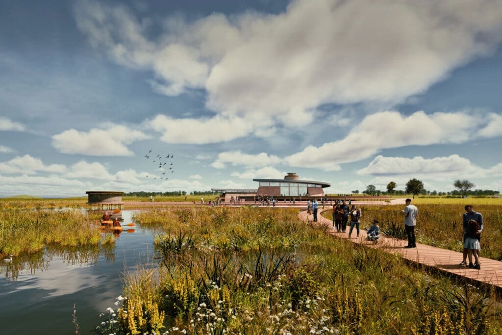 An artist’s impression of the new reservoir. ALL PHOTOS: ANGLIAN WATER