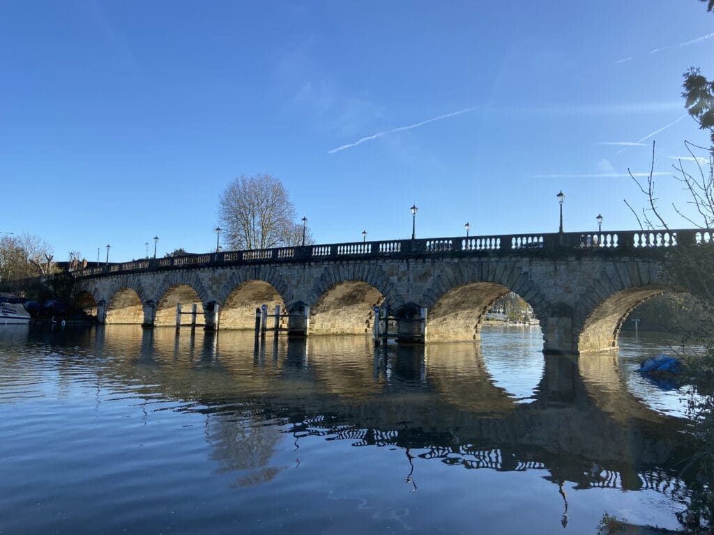 A view of Maidenhead Bridge.