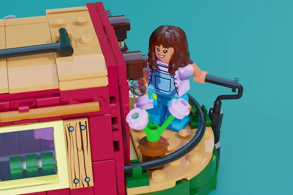 Lego narrowboat
