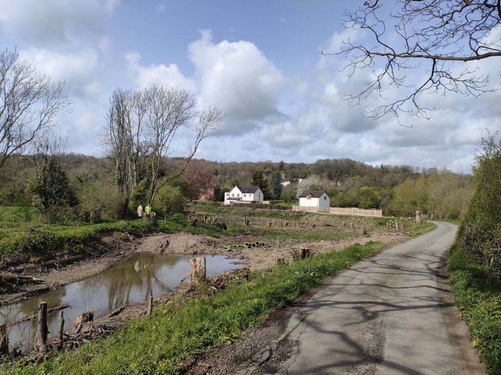 The wharf at Waen Wen, ready for restoration.