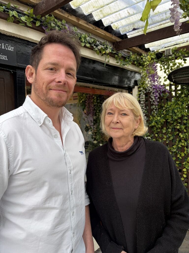 Chris Burtonwood, who runs the café with his mum Jane Beaumont