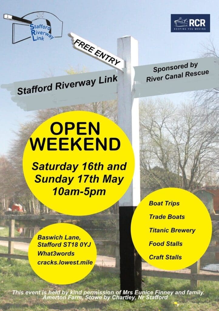 Stafford Riverway Link to host open weekend