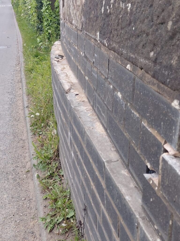 Nanney’s Bridge in Cheshire after completing repairs following a vehicle strike.